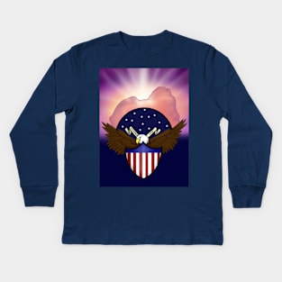 The Great Seal (Large Print) Kids Long Sleeve T-Shirt